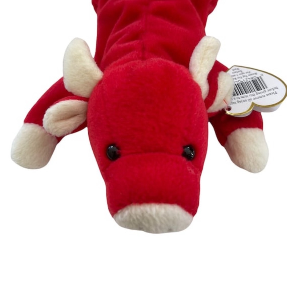SNORT | Vtg Ty Original Beanie Babies Snort the Red Bull 1995